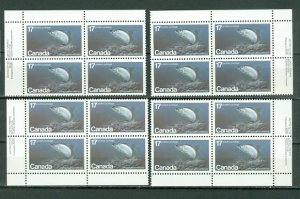 CANADA 1980 WILDLIFE #853 PLATE CORNERS SET MNH...$9.00