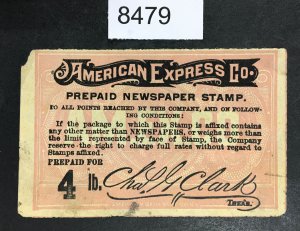 US STAMPS # 1h AMERICAN EXPRESS LABELS CV. $ LOT #8479