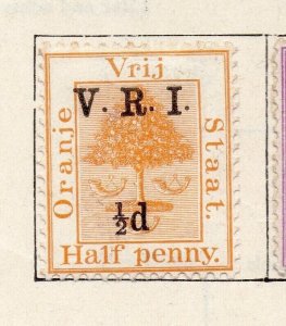 Orange River Colony 1900 Issue Mint Hinged 1/2d. Surcharged VRI Optd NW-253256