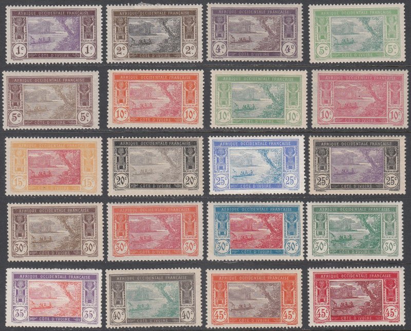 Ivory Coast 42-77 MH CV $113.70