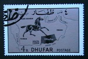 Dhufar - Map, Horse 4b.