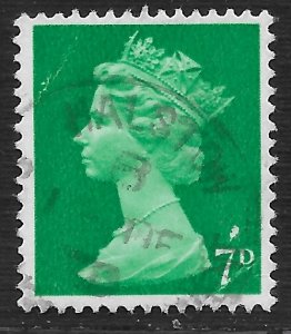 Great Britain #MH10 7p Queen Elizabeth II ~ Used