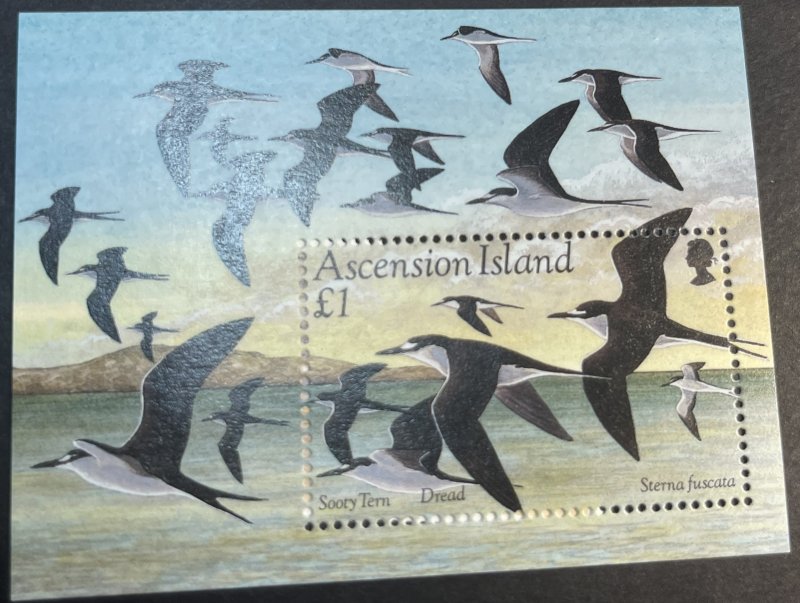 ASCENSION ISLAND # 594-598-MINT NEVER/HINGED--COMPLETE SET + SOUVENIR SHEET-1994