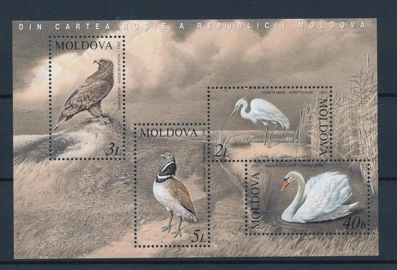 [39615] Moldova 2003 Birds Vögel Oiseaux Ucelli   MNH Sheet