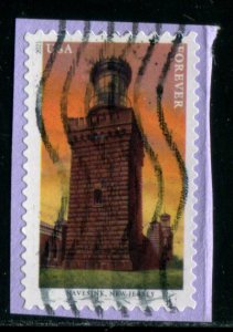 5622 (55c) Mid-Atlantic Lighthouses - Navesink SA. used on paper