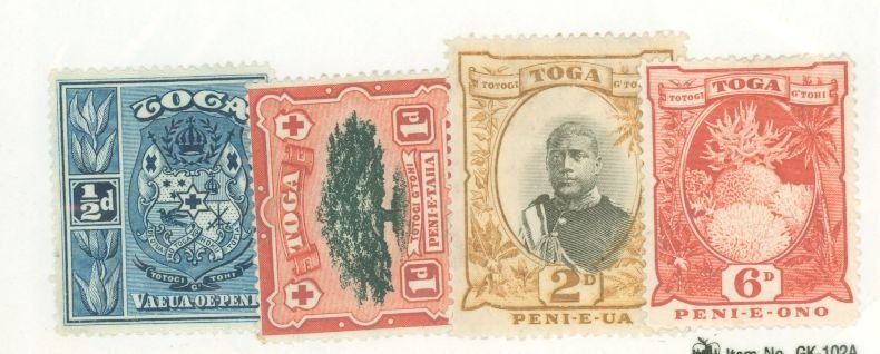 Tonga #38/46v Unused