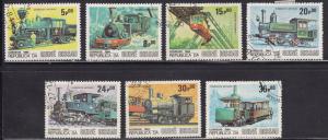 Guinea-Bissau 619-625  Trains 1984