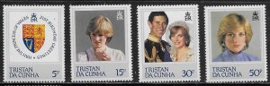 Tristan da Cunha Scott #'s 310 - 313 MNH