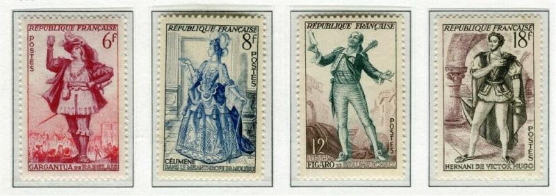 FRANCE; 1953 early Gargantua issue fine Mint hinged SET