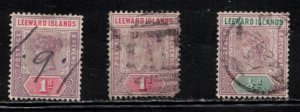 LEEWARD ISLANDS Scott # 1-2 Used - QV