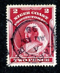 1894 Niger coast Sc.#45 used ( 839 BCXX )