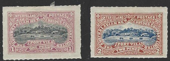 Austral-Asian Inter-Island Local Postage Mint Hinged Set of 2