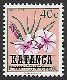 Katanga # 22 - Ipomea , overprint - MNH.....{KlBl25}