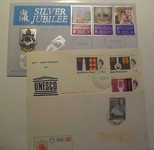 BERMUDA  FDC 1941,1966,1978