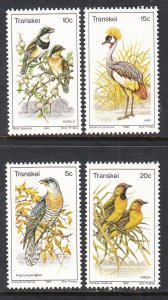 Transkei 79-82 Birds MNH VF