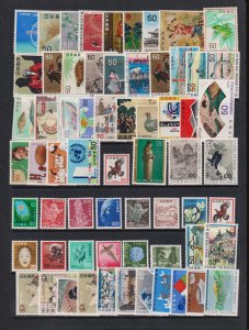 Japan - (HS) Mint stamps and souvenir sheets - FACE value US$ 30.30