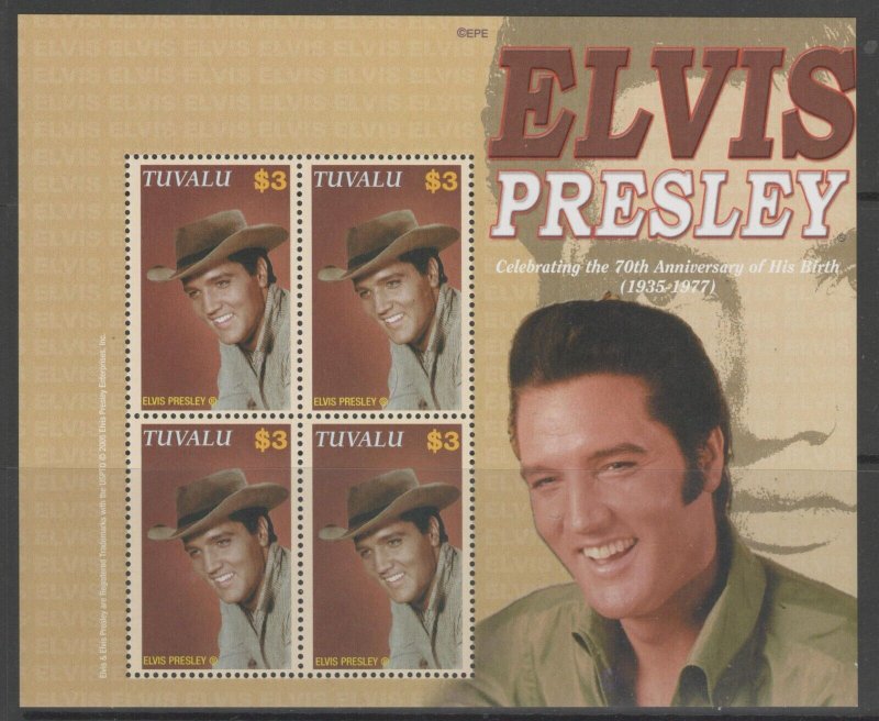 TUVALU SGMS1185 2006 70TH BIRTHDAY OF ELVIS PRESLEY MNH 