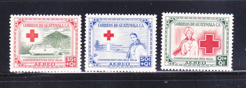 Guatemala CB5-CB7 Set MNH Red Cross (A)