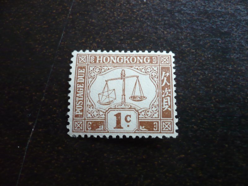 Stamps - Hong Kong - Scott# J1 - Mint Hinged Part Set of 1 Stamp