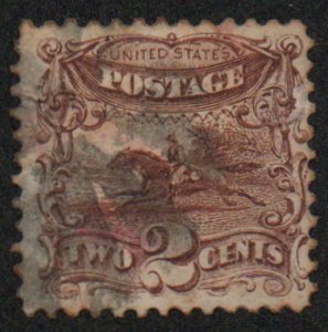 USA #113 VF, cork cancel, rich color! Retail $80