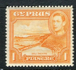 CYPRUS; 1938 early GVI pictorial issue fine Mint hinged 1pi. value