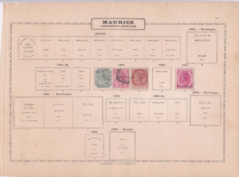 mauritius  early  stamp as shown ref 12341