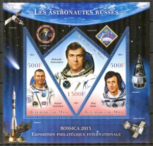 Mali 2013 Space Rossica -2013 Russian Astronauts X Sheet MNH