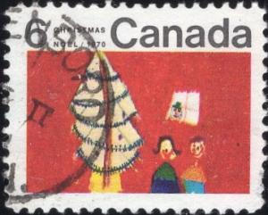 Canada 525 - Used - 6c Christmas / Tree (1970)