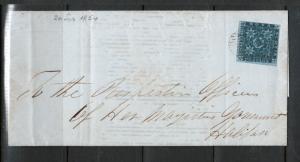 Nova Scotia #3 Used Fine On Cover (Folded Letter) To Halifax