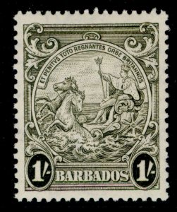 BARBADOS GVI SG255, 1s olive-green, M MINT. Cat