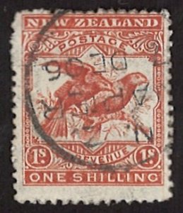 1898-1908 Nestor meridionalis and Nestor notabilis 1Shilling Postage Rev (LL-22)