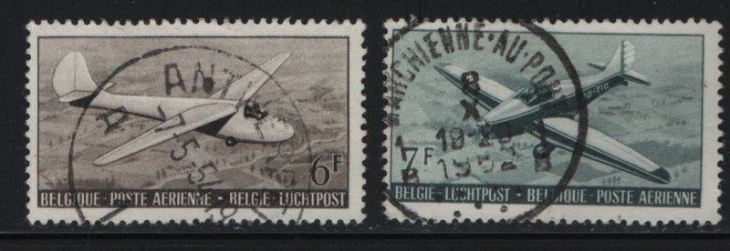 BELGIUM, C13-C14, USED, 1951, GLIDER