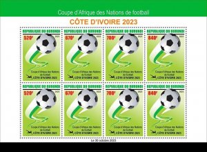 2023/11- BURUNDI  - FOOTBALL CAN 2023              8V   MNH ** T