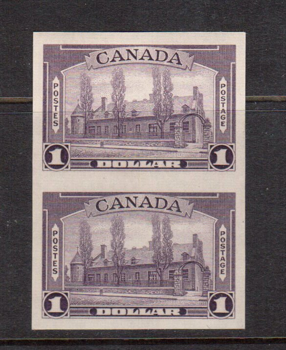 Canada #245b XF/NH Imperf Pair