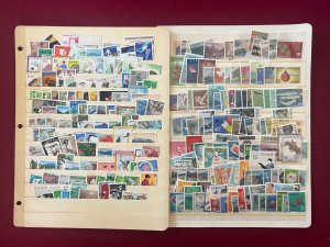 Japan One Man's collection TWO Stock pages of Mint NH Stamps of 1960's and 70's