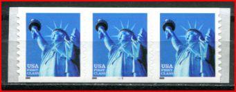 U.S.A. #3453B  Mint Never Hinged,Strip of 3 Plate #1111 