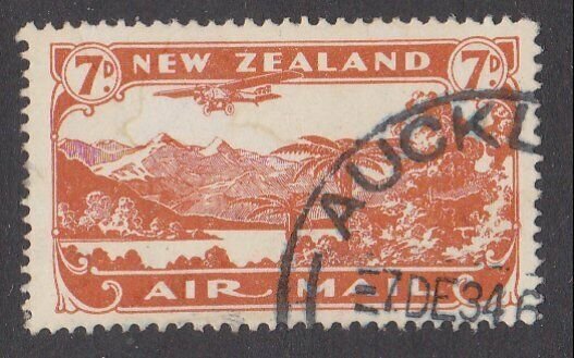 NEW ZEALAND 1931 7d airmail fine used - ACS cat NZ$30.......................M426