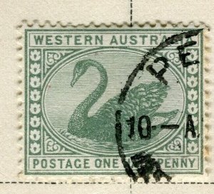 AUSTRALIA; WESTERN AUSTRALIA 1890s early Swan type fine used 1/2d. value