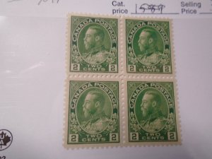 Canda  #  107e  MNH   Block of 4