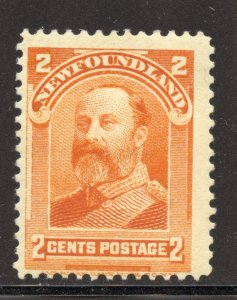 Newfoundland Scott 81 Unused H - 1899 Edward VII as Prince of Wales - SCV $6.50