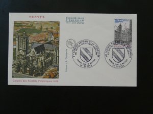 architecture city of Troyes FDC France 1978 (#2)