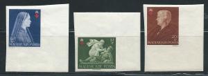 Hungary B148-50 1942 Red Cross set IMPERF MNH