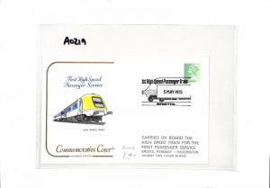 GB RAILWAY Cotswold Cover First High Speed Passenger Service BRISTOL 1975 AO219