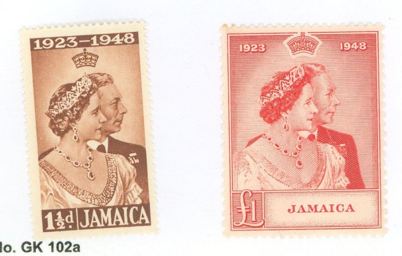 Jamaica #138-139 Mint (NH) Single (Complete Set)