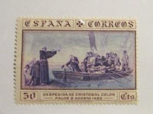 Spain Espana Correos  Scott 429* Mint hinged 50 cent Boats postage stamp