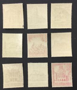(BJ Stamps) GERMANY, B177-B185. 1940  set of 9. FVF, OG, MNH. CV $37.50.