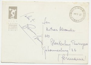 Maximum card / Postmark Italy 1964 Sports Rimini