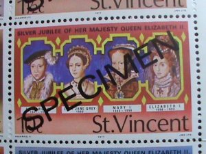 ​ST.VINCENT-SPECIMENT-1977-SC#494a SILVER JUBILEE OF QUEEN ELIZABETH II- MNH