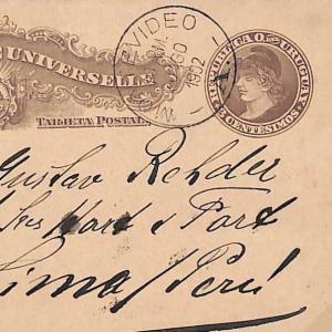 Uruguay *MONTEVIDEO* Postal Stationery {samwells-covers}PTS 1902 GS278