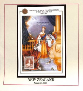 New Zealand, Postage Stamp, #889 Mint NH, 1988 Queen Victoria (BA)